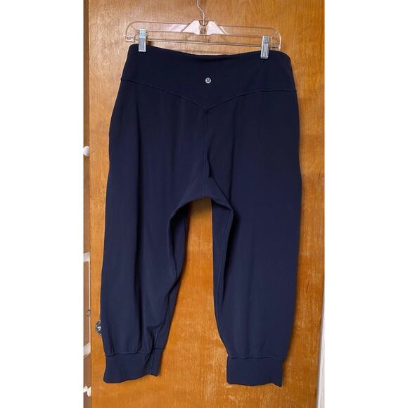 Lululemon Align Jogger Nulu True Navy Blue Crop 23" Inseam Size 12 - Picture 6 of 9